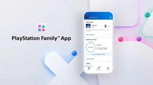 Imagen que muestra la PLayStation Family, una aplicación para iOS y Android de control parental para PS5 y PS4