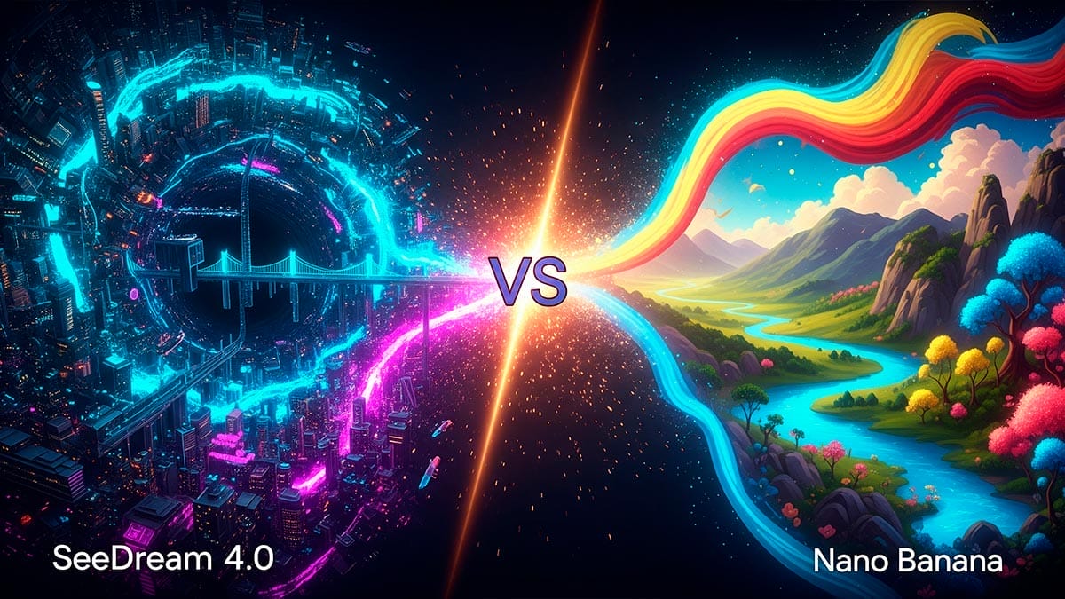 Imagen representativa de las Inteligencias artificiales generativas de Imágenes: SeeDream 4.0 vs Nano Banana