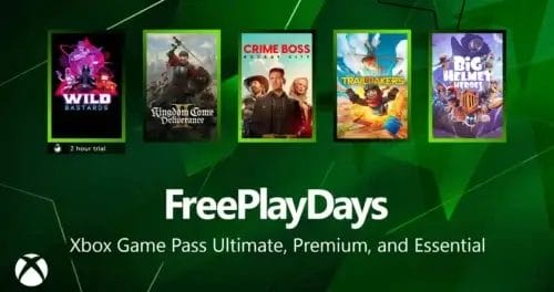 Días de juego gratis - Xbox Noviembre 2025