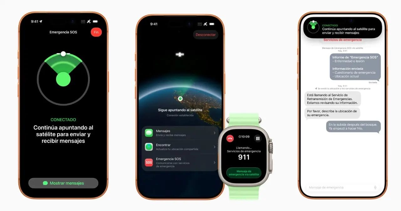 Emergencia SOS vía -iPhone Apple Watch