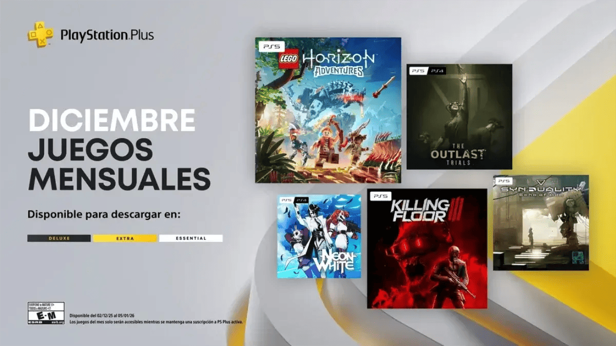 Juegos PlayStation Plus del mes de Diciembre 2025