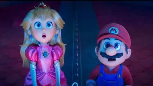 Super Mario Galaxy La Película captura pantalla trailer 2 Mario y la princesa Peach