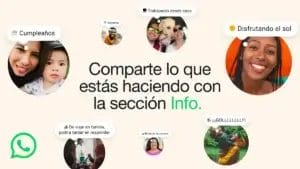 actualización de WhatsApp en la sección Info