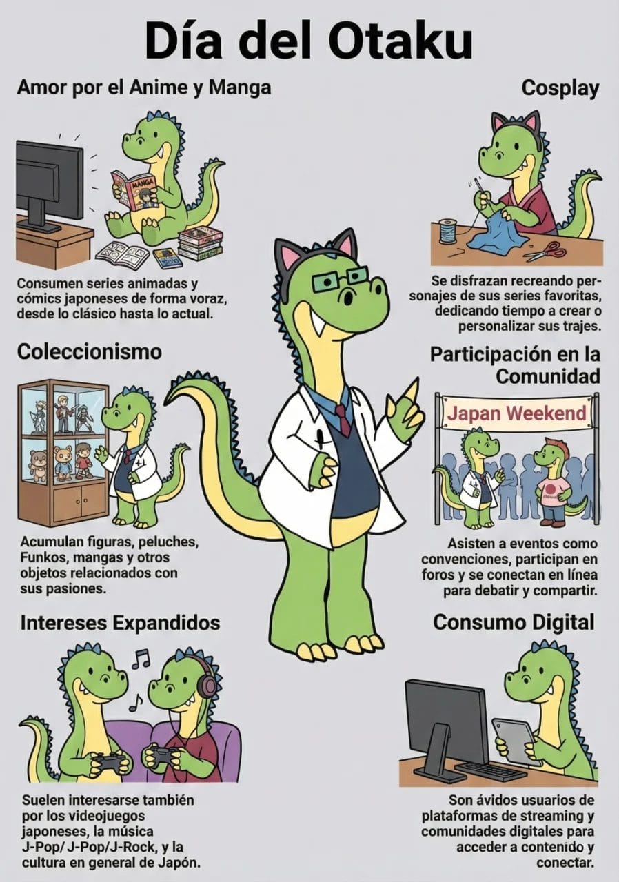 Infografía de un otaku