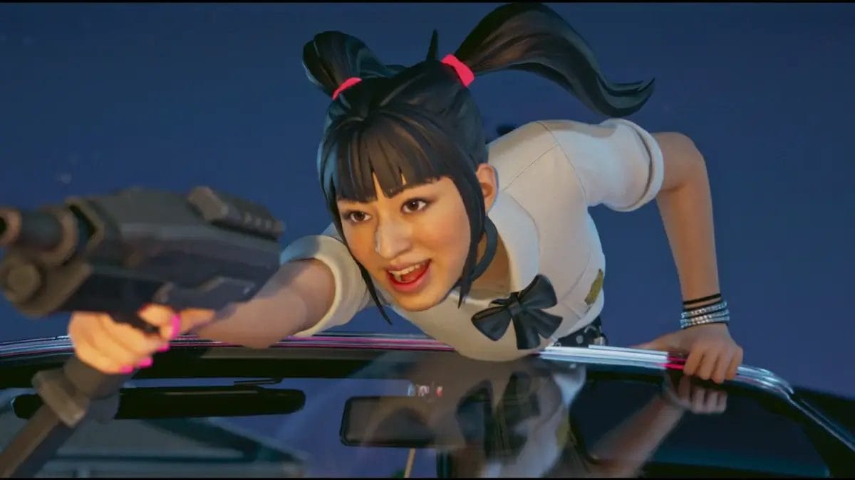 Captura de pantalla del capítulo de Fortnite, La venganza de Yuki, que hace referencia en cómo se creó