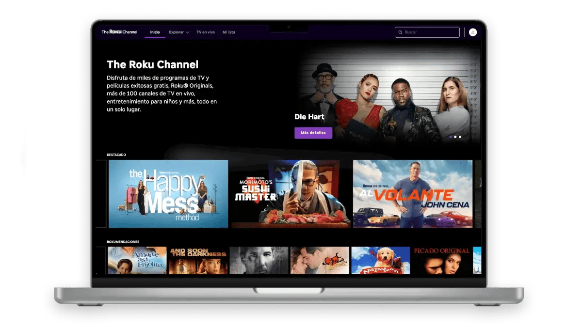 The Roku Channel llega a navegadores web como Edge, Chrome o Safari